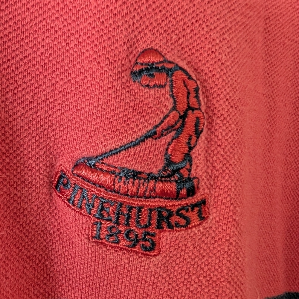 The Putterboy "Pinehurst" Vintage Red Men's Polo Shirt XL - Picture 4 of 4